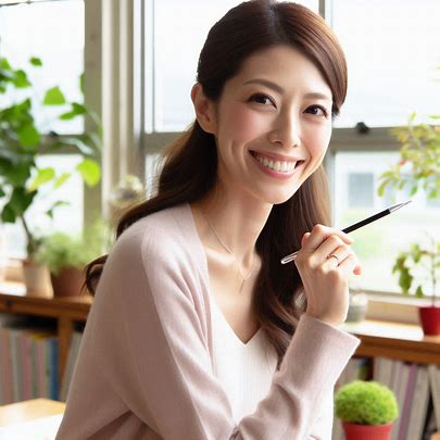 happy teacher with clean classroom